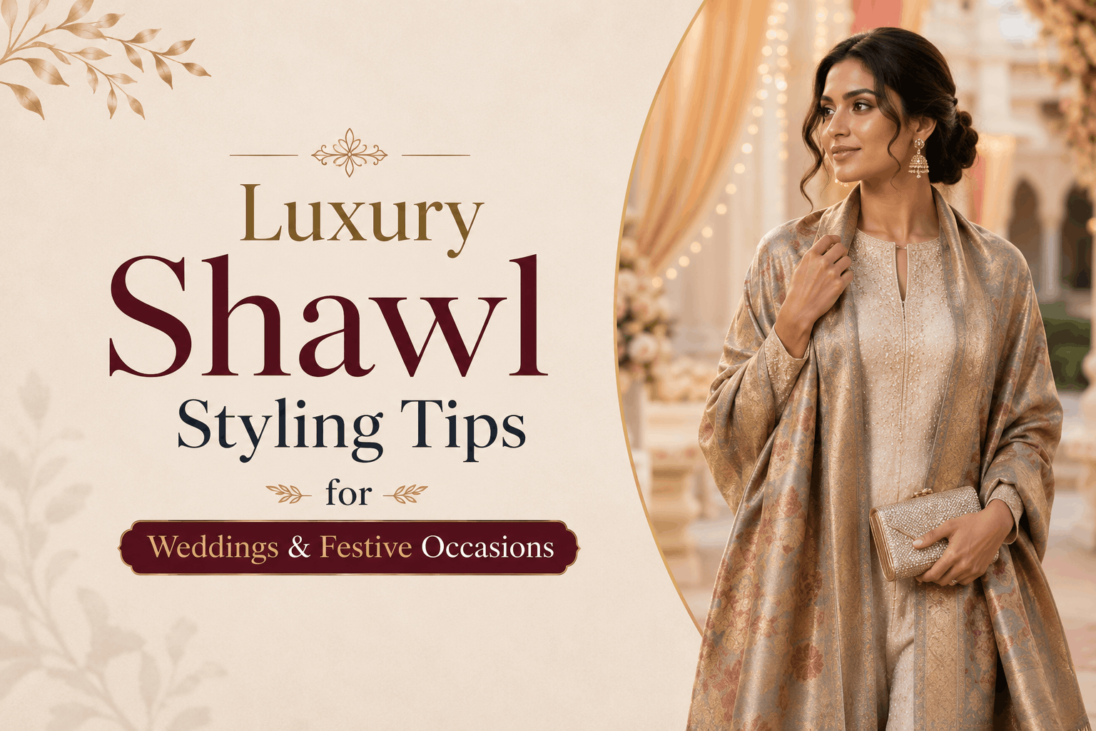 Luxury Shawl Styling Tips for Weddings and Festive Occasions