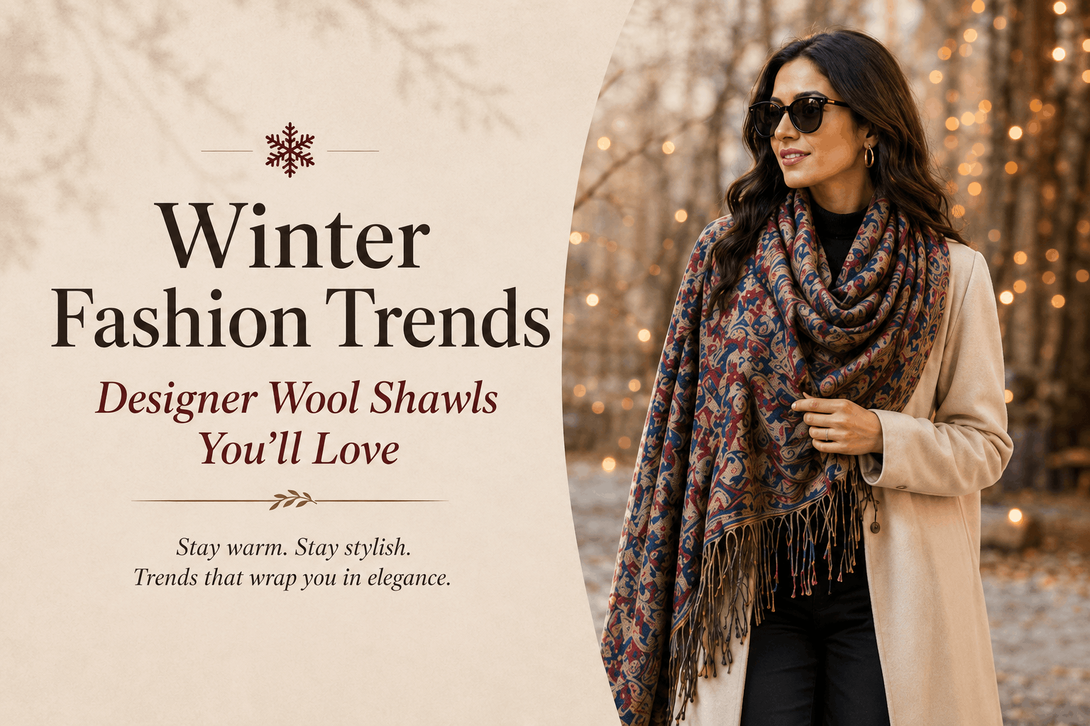 Winter Fashion Trends: Designer Wool Shawls You’ll Love